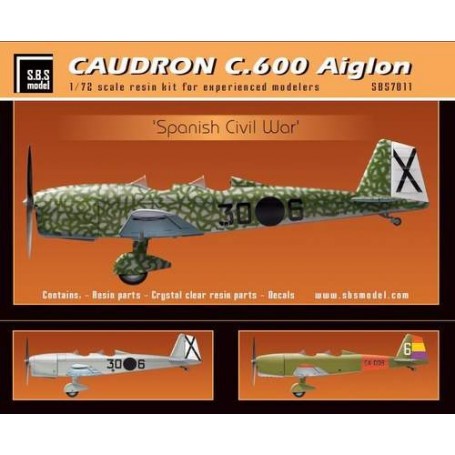 Caudron C.600 Aiglon 'Spanish Civil War' full kit Model kit