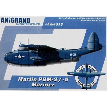 Martin PBM-3/5 Mariner. Also includes BONUS kits of the Douglas XTB2D-1 Skypirate Curtiss SB2C-3 Helldiver and Grumman F7F-1 Tig