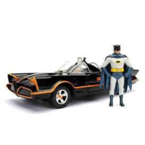 Batman Diecast Model 1/24 1966 Classic TV Series Batmobile with figure Batman Diecast Model 1/24 1966 Classic TV Series Batmobile with figure