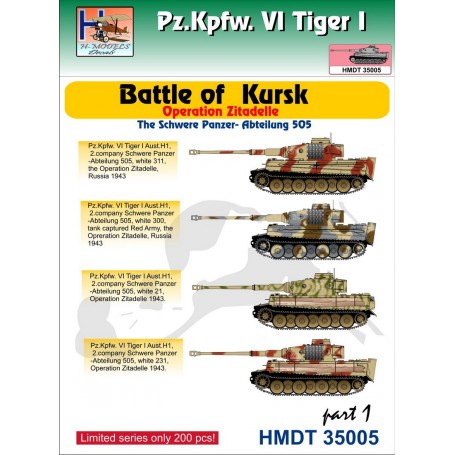 Pz.Kpfw.VI Tiger I Battle of Kursk (Schwere Pz.-Abt.505), Pt.1 