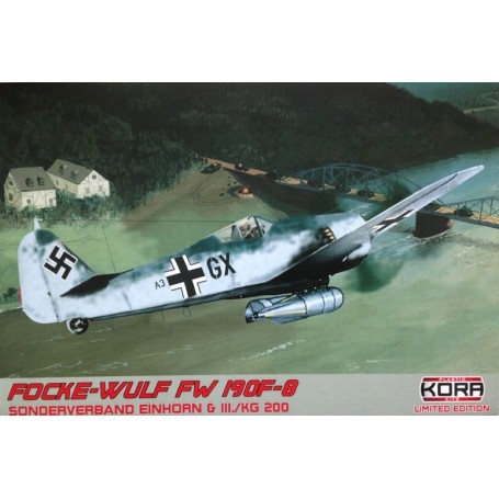 Focke-Wulf Fw-190F-8 III.KG 200  (3 x camouflage schemes) (ex-Eduard with resin parts and paint mask Model kit