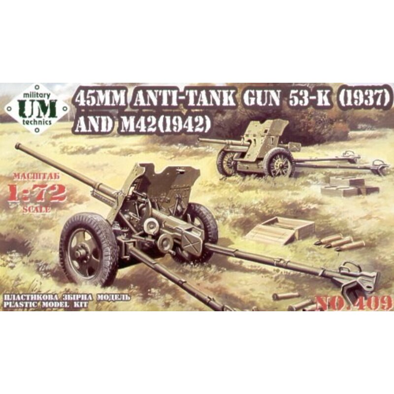 45MM Anti-Tank Gun 53-K(1937) and M42 (1942) Model kit