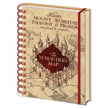 Harry Potter Notebook A5 Marauders Map 