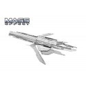 MetalEarth: MASS EFFECT / TURIAN CRUISER 10x6.7x3.3cm, metal 3D model with 1 sheet, on card 12x17cm, 14+