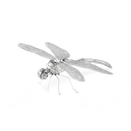 MetalEarth Insects: LIBELLULE 10.8x9.11x2.97cm, metal 3D model with 1 sheet, on card 12x17cm, 14+