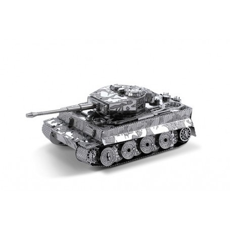 MetalEarth Fighting Tank: TIGER I TANK 7.23x4.46x2.97cm, metal 3D model with 2 sheets, on card 12x17cm, 14+