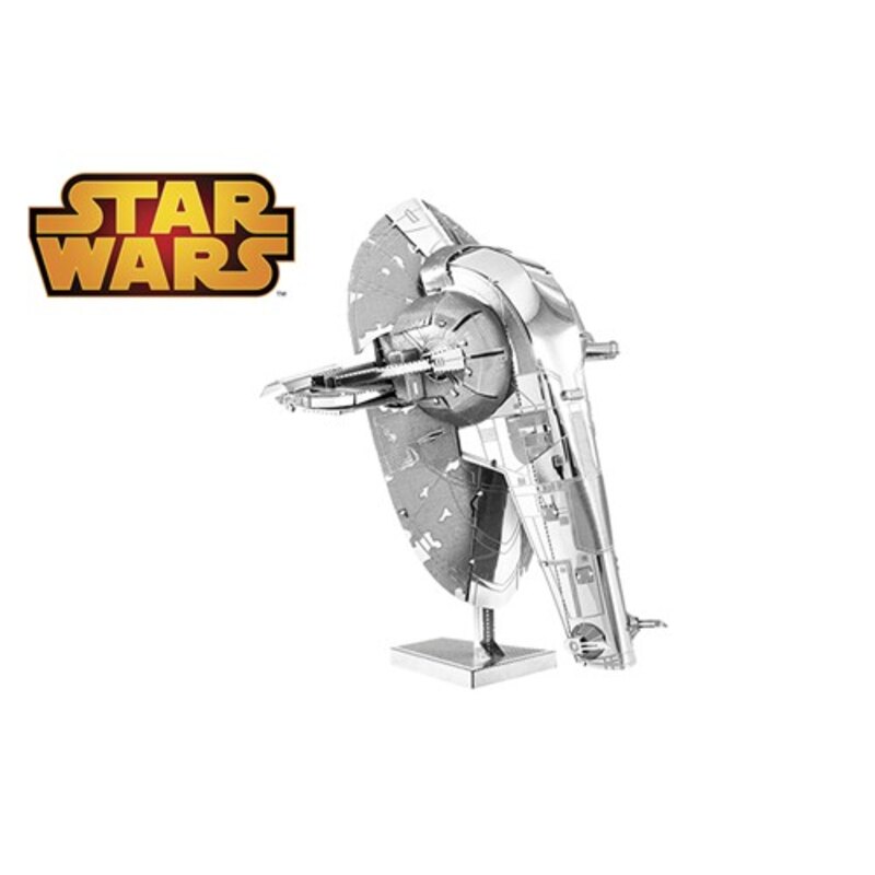 MetalEarth: STAR WARS SLAVE I 8.26x5.08x7.62cm, metal 3D model with 2 sheets, on card 12x17cm, 14+
