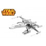 MetalEarth: STAR WARS (EP7) POE DAMERON'S X-WING FIGHTER 10.16x10.16x6.35cm, metal 3D model with 2 sheets, on card 12x17cm, 14+ 