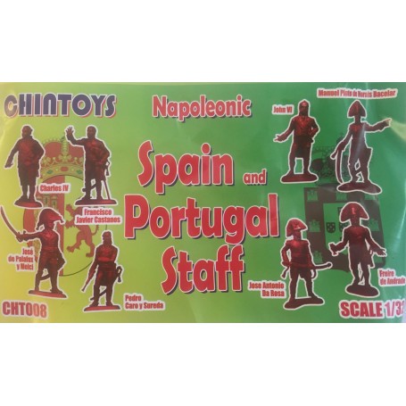 Napoleonic Spain and Portugal  Staff (NO BOX. THIS IS POLY BAGGED) Figures