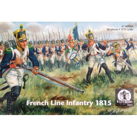 French Line Infantry 1815 x 58 pieces Figures