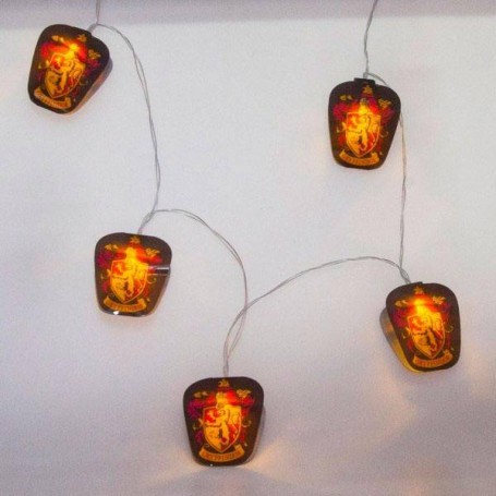 Harry Potter String Lights Gryffindor Crests 