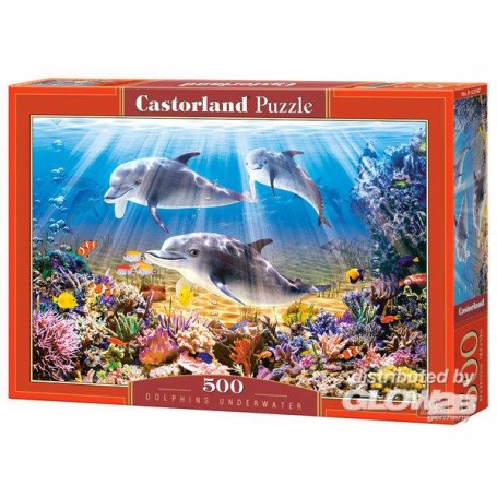 Dolphins Underwater, Puzzle 500 pieces Jigsaw puzzle