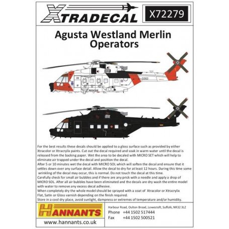 Decals Westland Merlin [HC.3 Agusta-Westland 101 Merlin HMA.1 