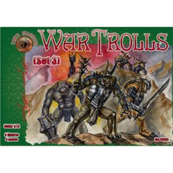4 Figures, 4 Poses Alliance 1/72 72032 War Trolls Set.3 Fantasy Series