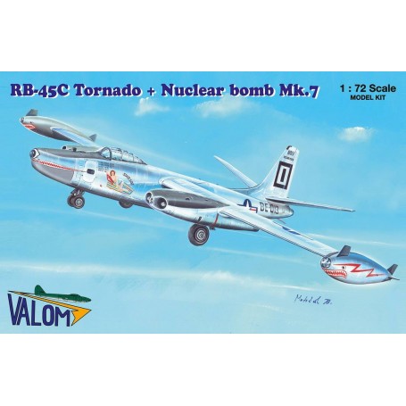 North-American RB-45C Tornado + Nuclear Bomb Mk.7 (incl. cart) Model kit