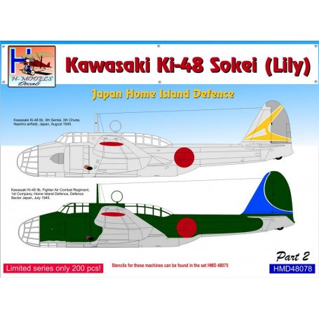 Decals Kawasaki Ki-48-Ib/Ki-48-IIb Japan Home Island Defence, Pt.2 