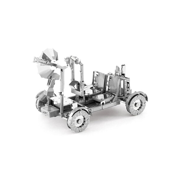 MetalEarth Aviation: APOLLO ROVER LUNAIRE 9x4.5x5.8cm, metal 3D model with 2 sheets, on card 12x17cm, 14+ 