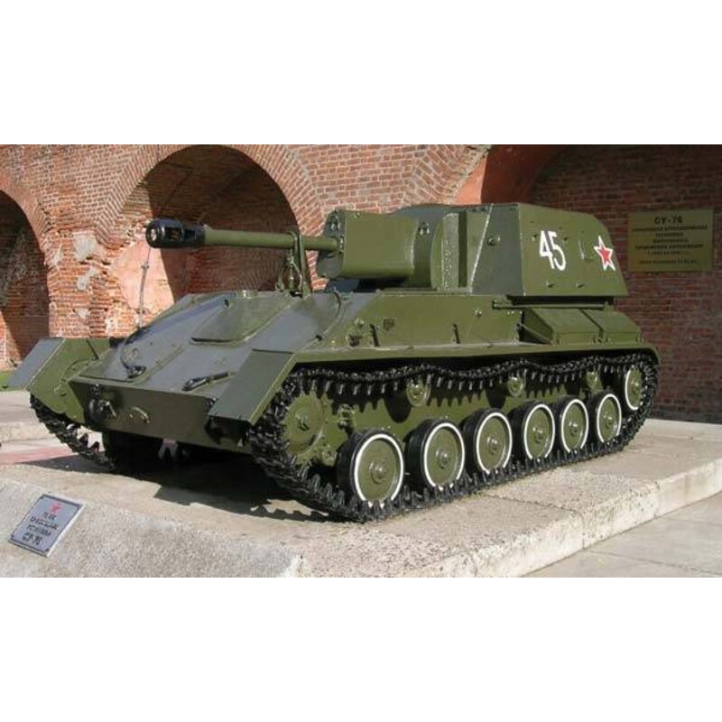 Zvezda 1/100 Soviet Su76M Self-Propelled Gun Tank Snap ZVE6239 Zvezda 1/100 Soviet Su76M Self-Propelled Gun Tank Snap ZVE6239
