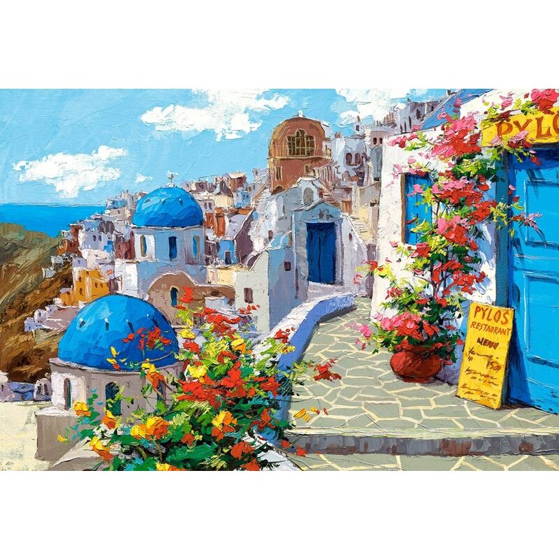 Spring in Santorini, puzzle 2000 pieces Jigsaw puzzle