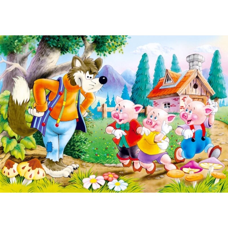 Three Little Pigs, puzzle 60 pieces Jigsaw puzzle
