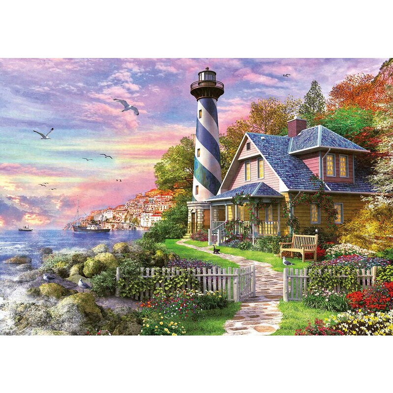 Puzzle Lighthouse has rock bay Jigsaw puzzle