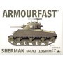 M4A3 Sherman 105mm gun: the pack includes 2 snap together tank kits Model kit