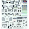 Decals Lockheed Martin F-16C Aviano Part 2. 89-2016 16 Air Force 88-550 555FS Triple Nickel Flagship 2 versions pre 1999 89-2035