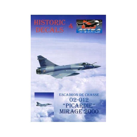 Decals Dassault Mirage 2000 Esc.01/012 Cambrai. Decals for any squadron aircraft and 16 page booklet 
