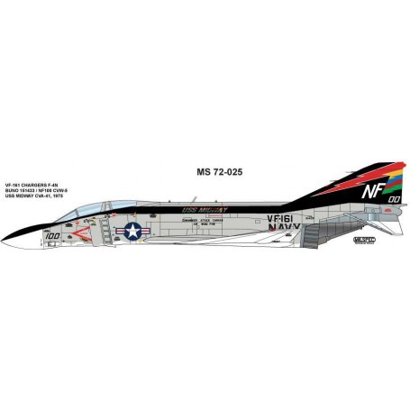 Decals McDonnell F-4N Phantom VF-161 CHARGERS 