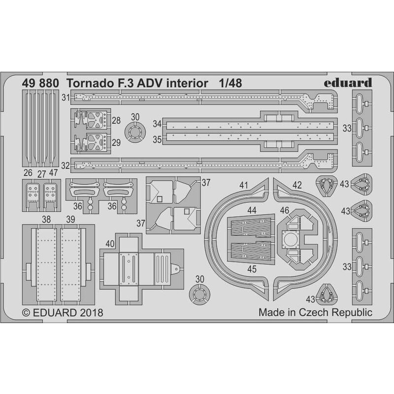 Eduard PE 49880 1/48 Panavia Tornado F.3 ADV Interior Details REVELL 