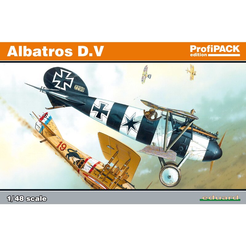 Albatros D.V ProfiPack edition kit of German WWI fighter aircraft Albatros D.V in 1/48 scale. - plastic parts: Eduard - No. of d