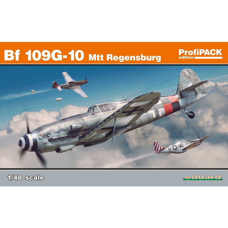 Messerchmitt Bf-109G-10 Mtt Regensburg ProfiPack edition of 1/48 scale kit of German WWII fighter aircraft Messerchmitt Bf-109G-