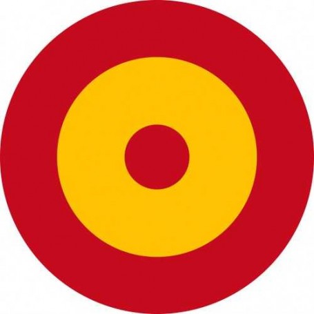 Spanish Air Force Roundel Sticker Die cast