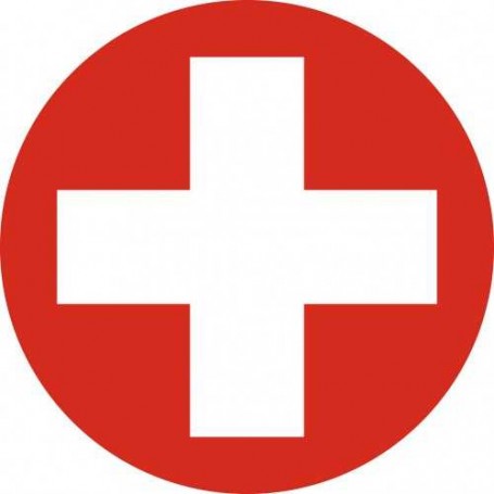 Swiss Air Force Roundel Sticker Die cast
