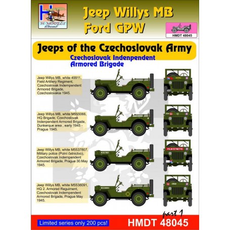 Willys Jeep MB/Ford GPW: Czechoslovak Army Jeeps, Pt.1 