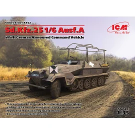 Sd.Kfz.251/6 Ausf.A WWII German Armoured Command Vehicle Model kit