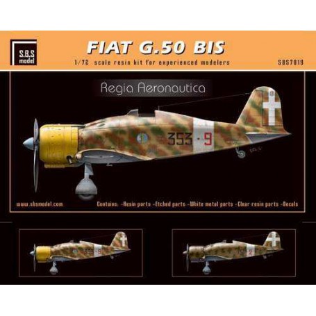 Fiat G.50 BIS 'Regia Aeronautica' Model kit