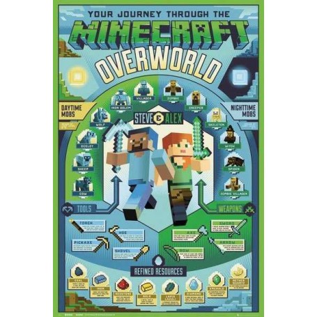 Minecraft Poster Pack Overworld Biome 61 x 91 cm (5) 