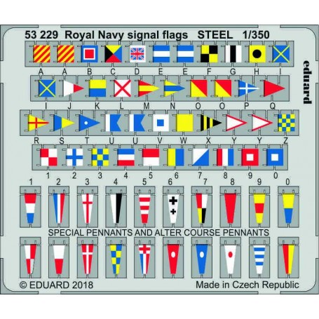 Royal Navy signal flags STEEL 