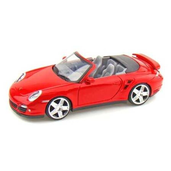 PORSCHE 911 TURBO CABRIOLET ROUGE Die cast PORSCHE 911 TURBO CABRIOLET ROUGE Die cast
