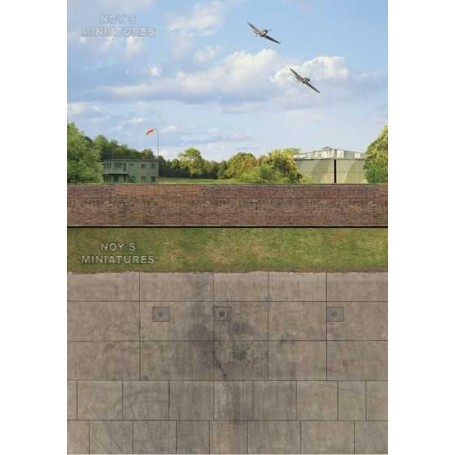 2 in 1: Battle of Britain Airfield Set V.1 (Brick Wall)' 