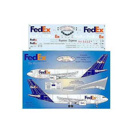 Decals Airbus A310 FED EX inc fleet names and registrations 