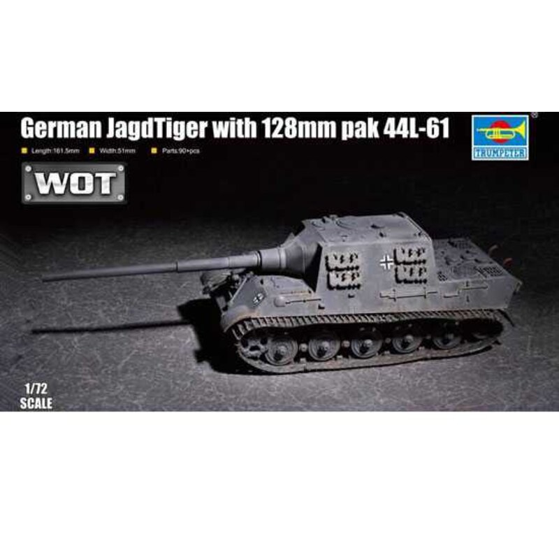Trumpeter 1/72 07165 German JagdTiger w/128mm Pak 44L-61