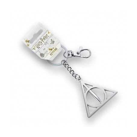 Harry Potter Deathly Hallows keychain (silver plated) 
