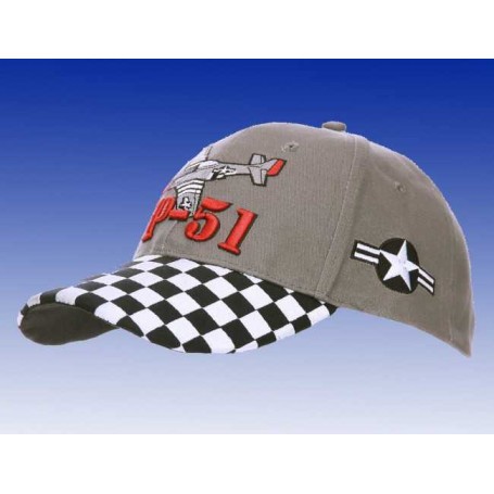 Baseball cap embroidered / embroidered P51 Mustang 