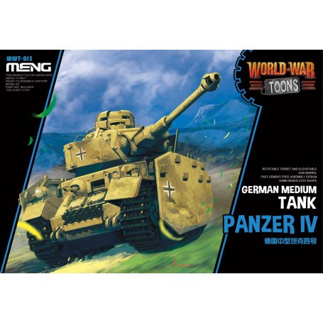 Panzer IV German Medium TankWorld War Toon Meng Model Kids Caricature Series Model kit