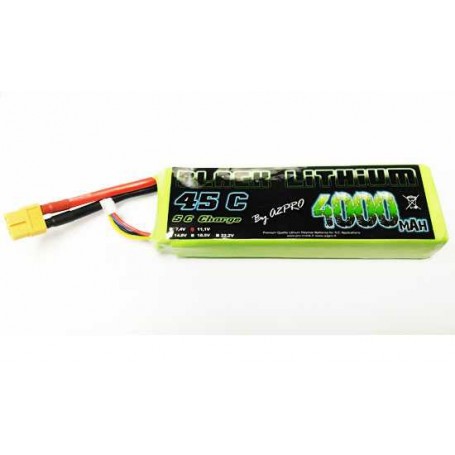 LiPo Battery Black Lithium 4000mAh 45C 3S 