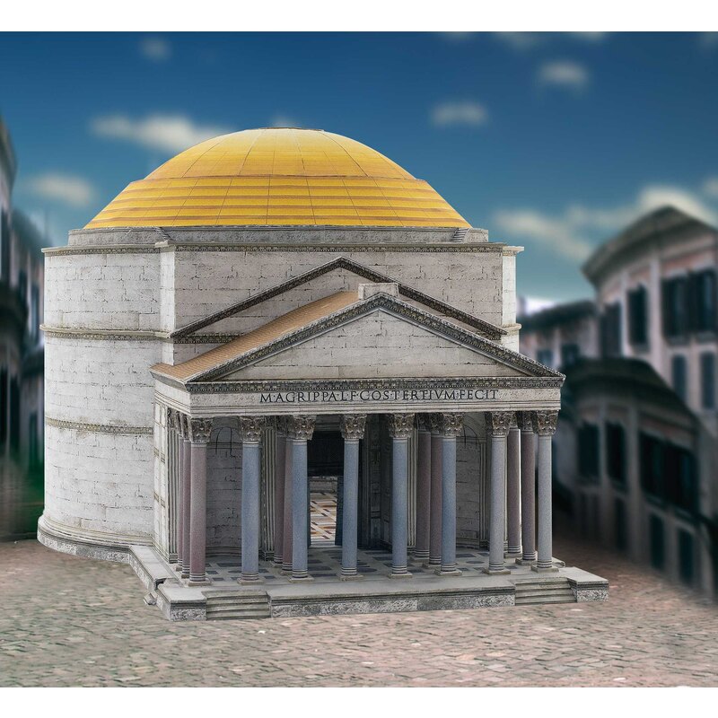 Cardboard model kit 1/400 scale. Pantheon in Rome