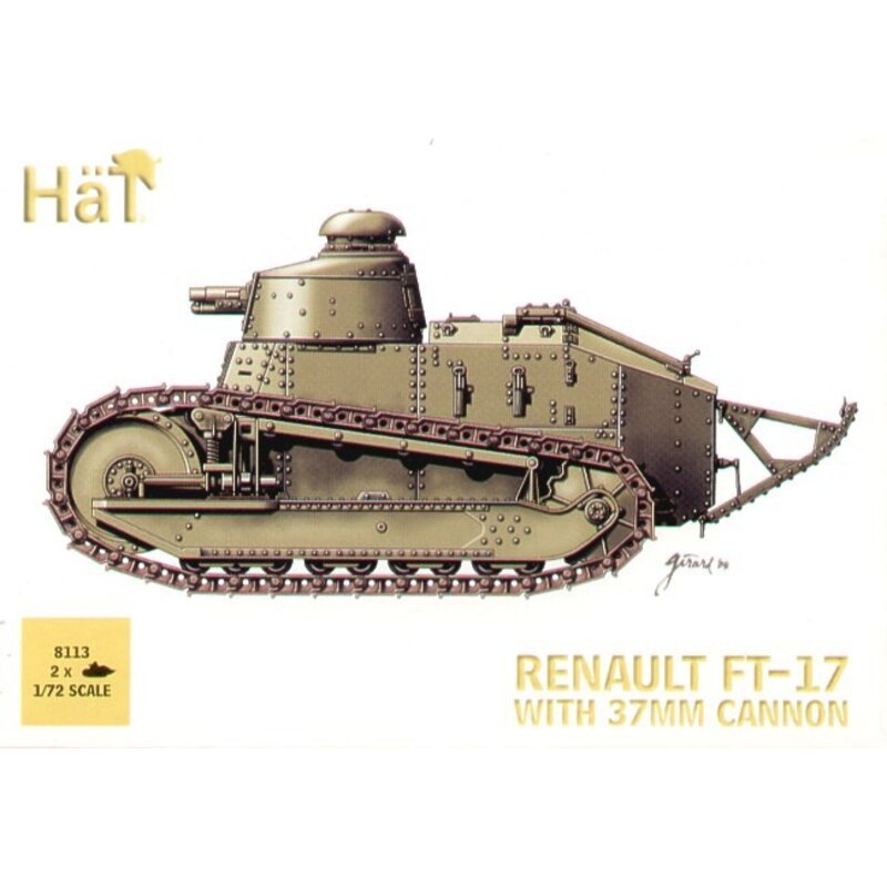 1:72 Hat 8113 Renault FT-17 With 37mm Cannon 