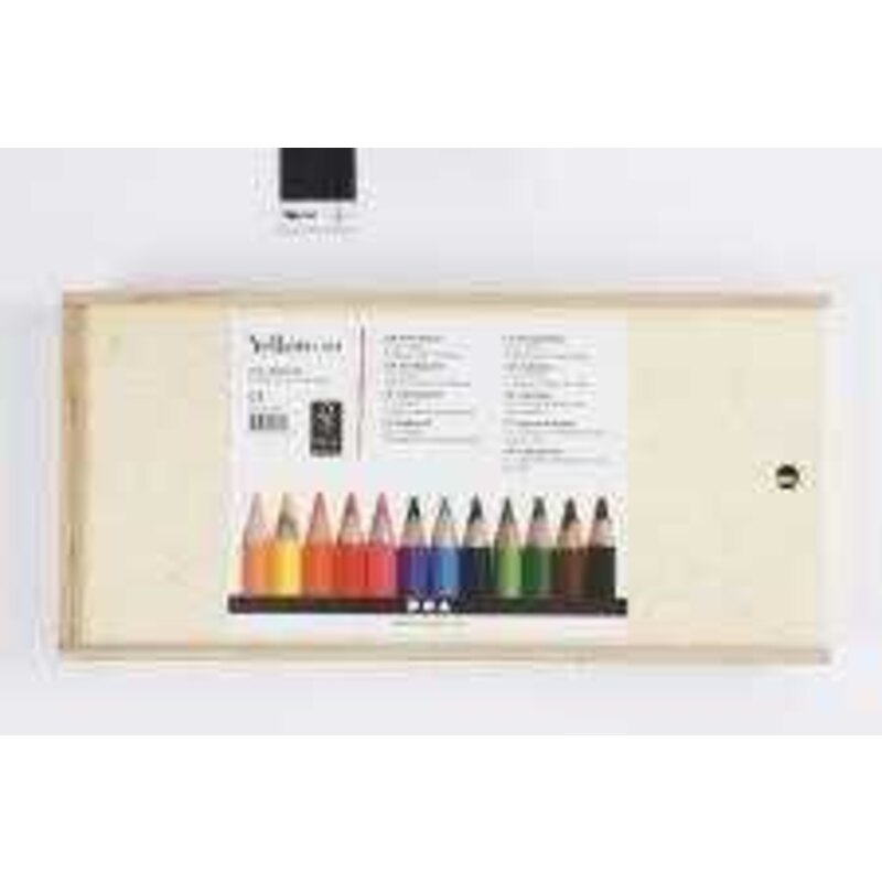 Colouring Pencils, lead: 3 mm, asstd colours, 144pcs YellowLine